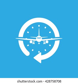 Aircraft icon vector illustration