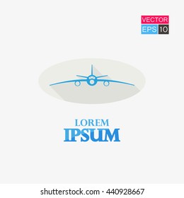 Aircraft Icon Vector Illustration.