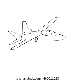 Aircraft icon. Vector illustration