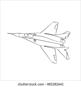 Aircraft icon. Vector illustration