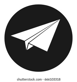 Aircraft, icon. Vector illustration