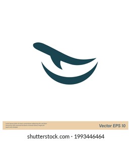 aircraft icon vector illustration simple design element