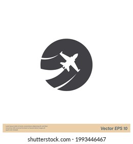 aircraft icon vector illustration simple design element