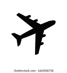 Icono de la aeronave. Ilustración del vector.Transporte aéreo del pasajero