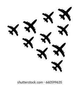 Aircraft icon. Aircraft Vector isolated. Flat vector illustration.