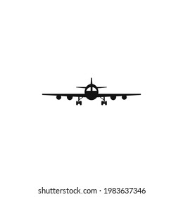 aircraft icon vector on a white background