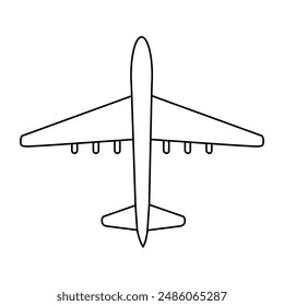 Aircraft icon vector. Plane illustration sign. Airplane symbol. Travel logo.