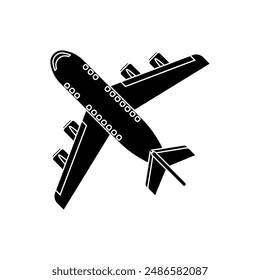 Aircraft icon vector. Plane illustration sign. Airplane symbol. Travel logo.