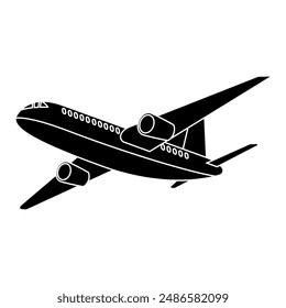 Aircraft icon vector. Plane illustration sign. Airplane symbol. Travel logo.