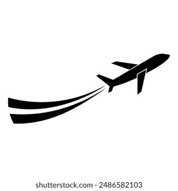 Aircraft icon vector. Plane illustration sign. Airplane symbol. Travel logo.