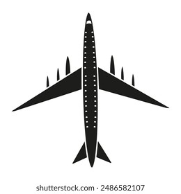 Aircraft icon vector. Plane illustration sign. Airplane symbol. Travel logo.