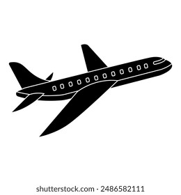 Aircraft icon vector. Plane illustration sign. Airplane symbol. Travel logo.