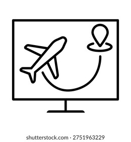 Aircraft icon vector. Plane train Illustration sign. Craft symbol. Airplane logo. 