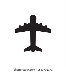 Aircraft icon vector. Plane, Travel, Flight icon symbol isolated