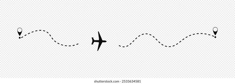 Aircraft icon vector set. Airplane illustration sign collection. Plane symbol or logo.