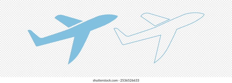 Aircraft icon vector set. Airplane illustration sign collection. Plane symbol or logo.