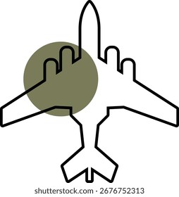 Aircraft icon vector set. Plane illustration sign collection. Airplane symbol. Air plane, plane, travel. Modern, simple, isolated, line, flat icon for web site designs or mobile apps. Vector