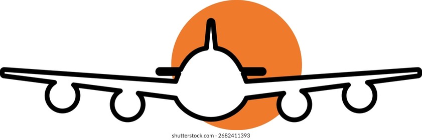 Aircraft icon vector set. Plane illustration sign collection. Airplane symbol. Air plane, plane, travel. Modern, simple, isolated, line, flat icon for web site designs or mobile apps. Vector