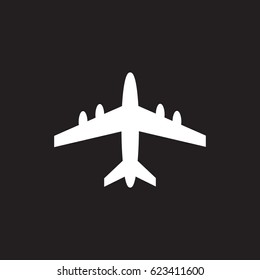 aircraft icon vector , stock vector illustration flat design style