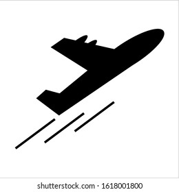 aircraft icon with a white background