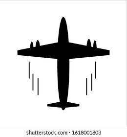 aircraft icon with a white background