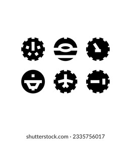 aircraft instrumentation aeronautical engineer glyph icon vector. aircraft instrumentation aeronautical engineer sign. isolated symbol illustration