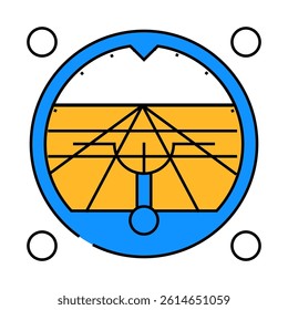 aircraft instrumentation aeronautical engineer line icon vector. aircraft instrumentation aeronautical engineer sign. isolated symbol illustration
