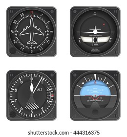 Aircraft Instruments Set