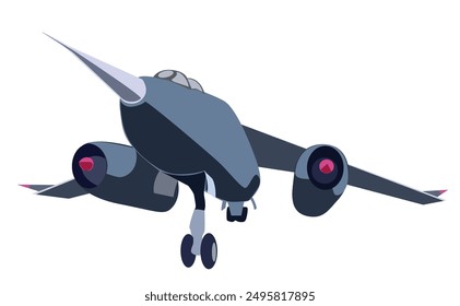 Aircraft isolated on white background