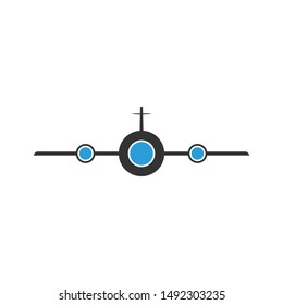 aircraft logo design with a dull black color