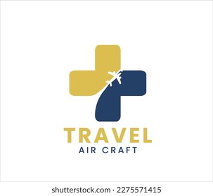 Aircraft logo travel logo vector 