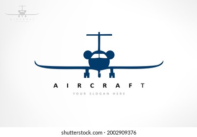 Aircraft Logo Vector. Transport Design.