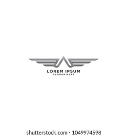 An Aircraft Logo, A Logo, Wings Logo