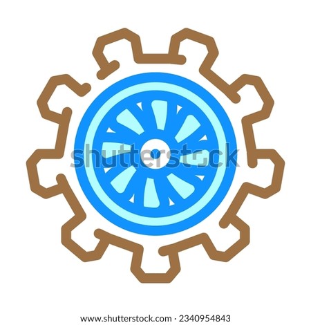 aircraft maintenance aeronautical engineer color icon vector. aircraft maintenance aeronautical engineer sign. isolated symbol illustration