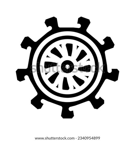 aircraft maintenance aeronautical engineer glyph icon vector. aircraft maintenance aeronautical engineer sign. isolated symbol illustration