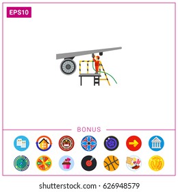 Aircraft maintenance icon
