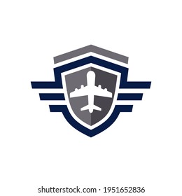 diseño del logotipo de protección de navegación aérea
