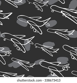 aircraft pattern with grey spot