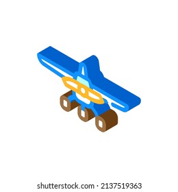 aircraft plane isometric icon vector. aircraft plane sign. isolated symbol illustration