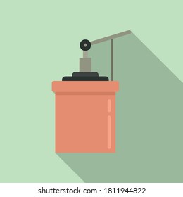 Aircraft repair jack screw icon. Flat illustration of aircraft repair jack screw vector icon for web design