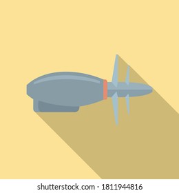 Aircraft repair part icon. Flat illustration of aircraft repair part vector icon for web design