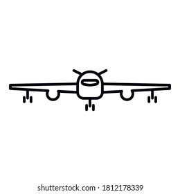 Aircraft repair plane icon. Outline aircraft repair plane vector icon for web design isolated on white background