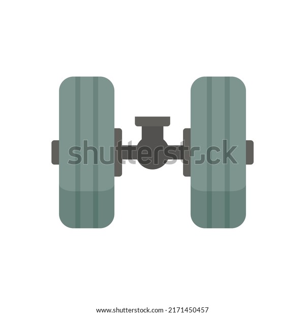 Aircraft repair\
tires icon. Flat illustration of aircraft repair tires vector icon\
isolated on white\
background