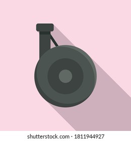 Aircraft repair wheel icon. Flat illustration of aircraft repair wheel vector icon for web design