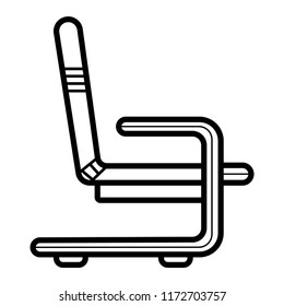 Aircraft seat icon vector