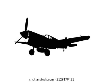 Aircraft Silhouette Black High Vector Stock Vector (Royalty Free ...