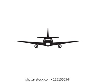 Aircraft simple icon vector illustration transportation