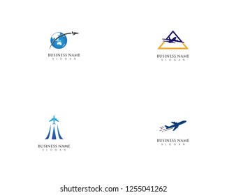 Aircraft simple logo illustration