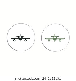 Aviones. Conjunto de iconos de vectores relacionados simples para el vector de vídeo