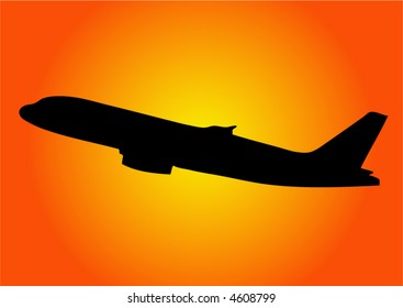 Aircraft Sunset